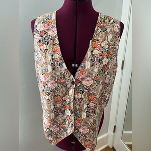111 Main Vintage Vest Size Large XL. Easter spring